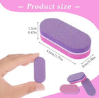 Mini Nail Buffer Block 100/180 Grit 50Pcs  • Pink & Purple