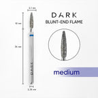 DARK DIAMOND FLAME BIT 021 (SAFE TIP) – BLUE | 2.1 × 10 MM