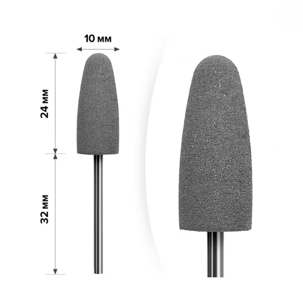 Silicone Polisher Pear Medium Gray mART M-77 10 mm