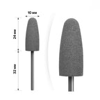 Silicone Polisher Pear Medium Gray mART M-77 10 mm