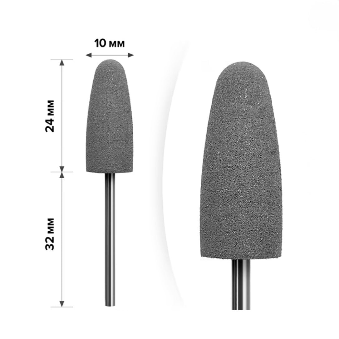 Silicone Polisher Pear Medium Gray mART M-77 10 mm