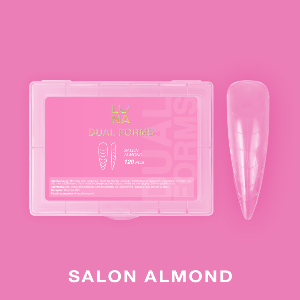 SALON ALMOND TOP FORMS FOR NAIL EXTENSIONS